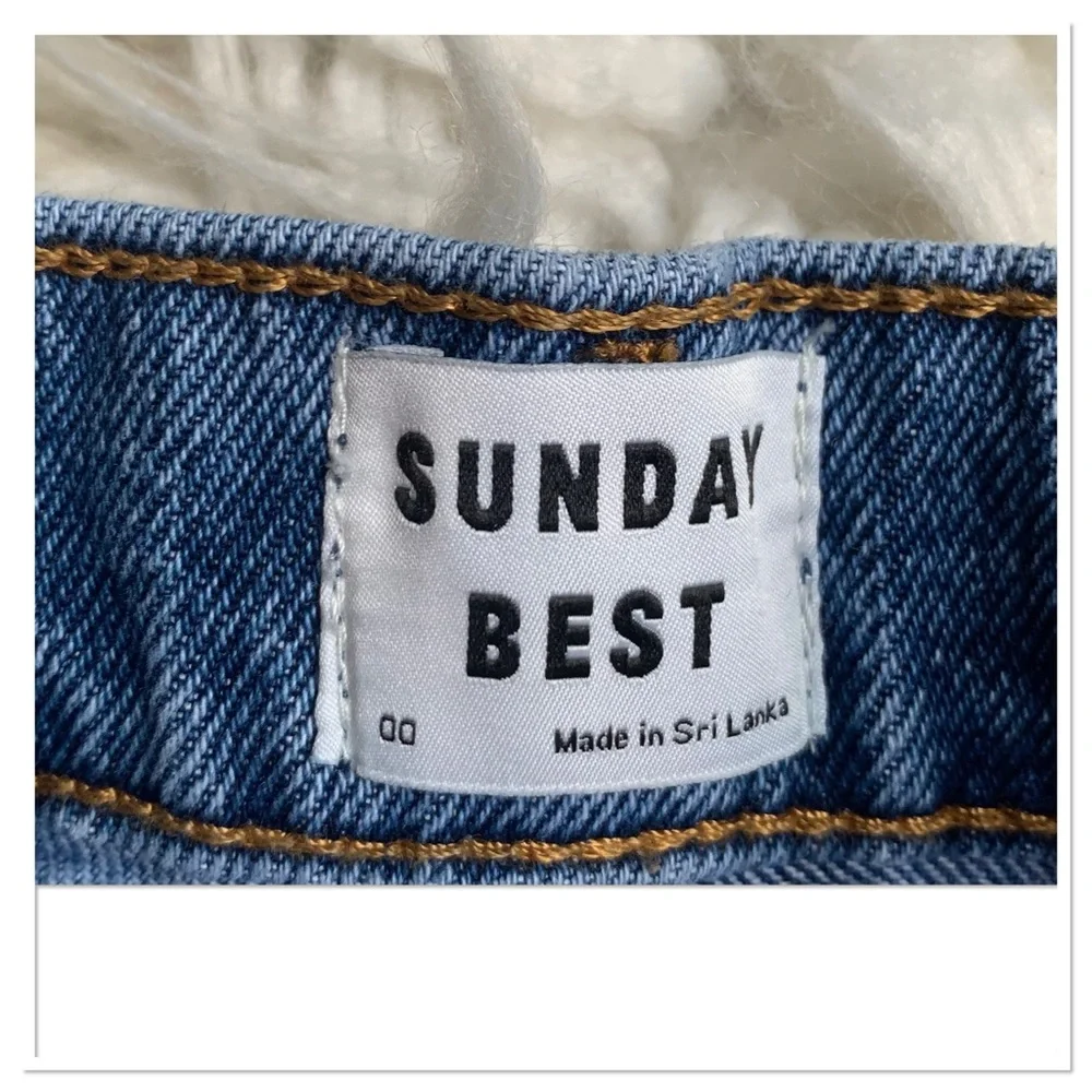 Aritzia Sunday Best Matilda Jean Shorts Blue Size 00